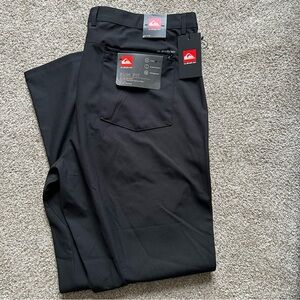 Quiksilver men’s stretch tech slim fit performance pants black NWT